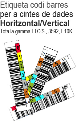 Etiqueta código barras LTO