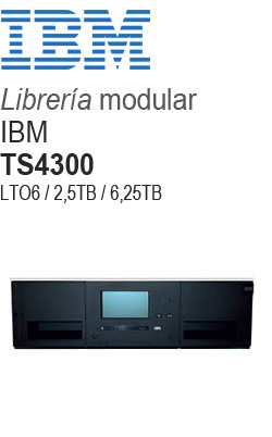 <em>Librería</em> modular TS4300 IBM