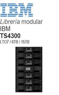 <em>Librería</em> modular TS4300 IBM