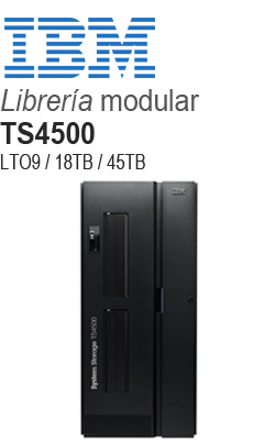 <em>Librería</em> modular TS4300 IBM